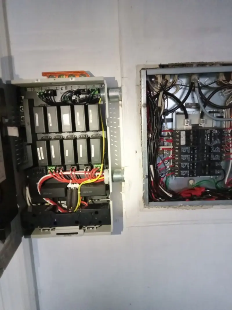 Electrical panel upgrade completed for Indoor Lighting Installation in Rural Hall